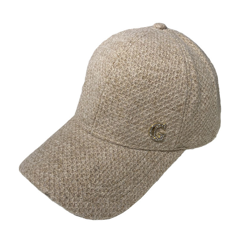 Kvinne Elegant Ullblandings Baseball Cap Skanto