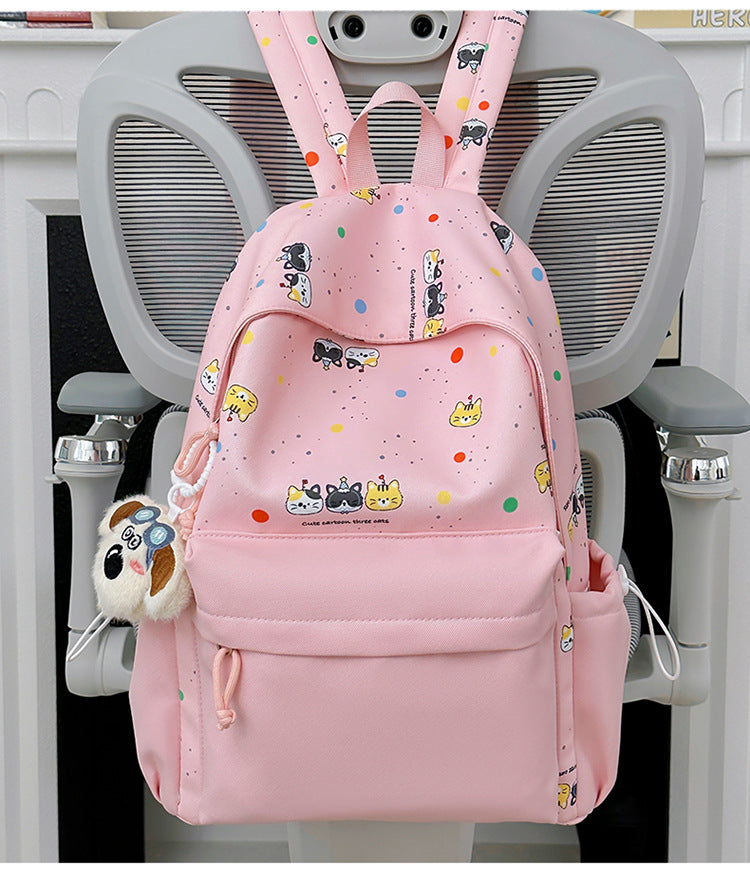 Cartoon Character Print Ryggsekk Skanto