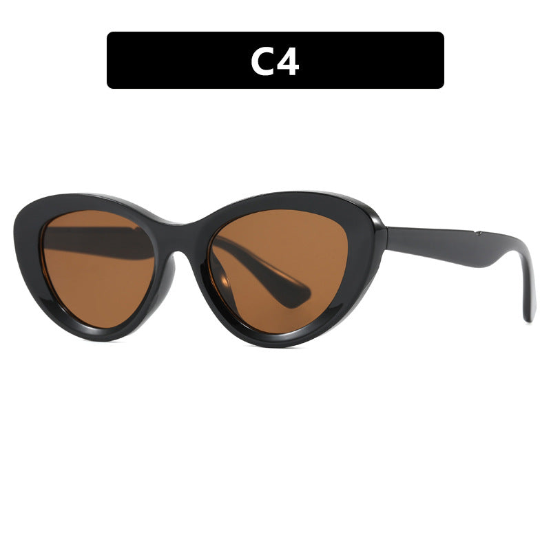 Dame Cat-Eye solbriller i unikt design Skanto