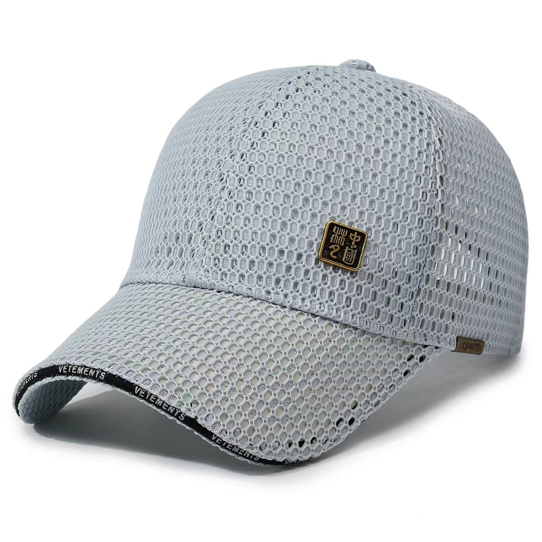 Dame Pustende Sportcaps med Nettedesign Skanto