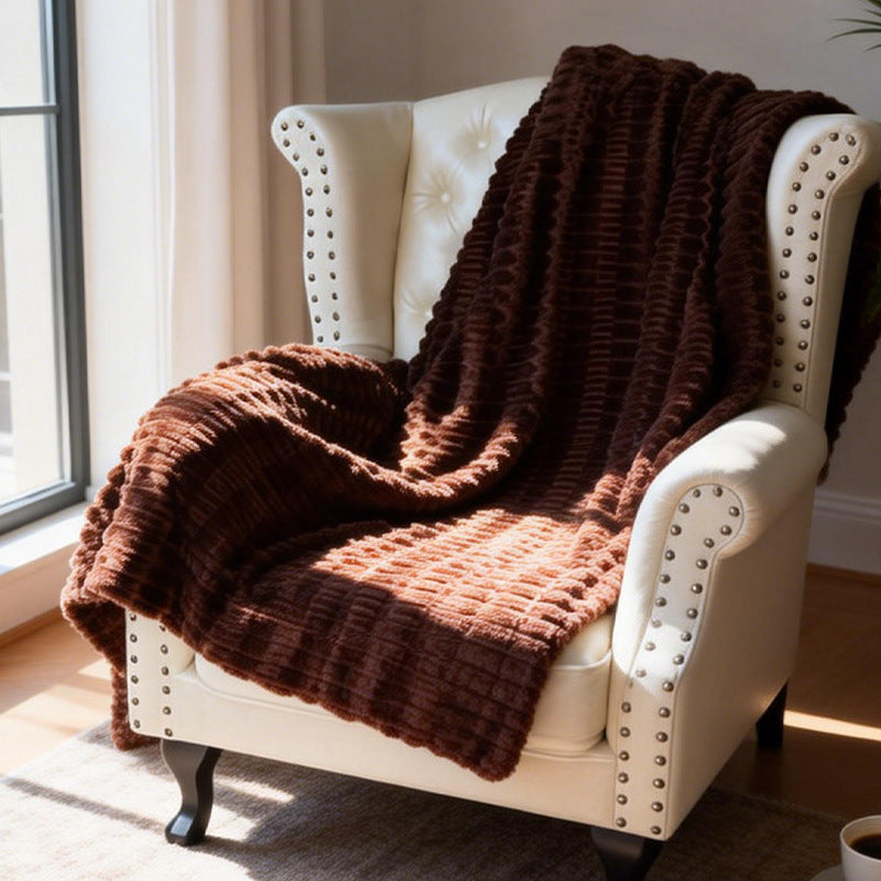 Dame Koselig Struktur-Fleece-Teppe Skanto