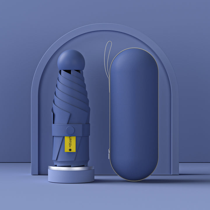 Kvinnenes UV-beskyttende sammenleggbare paraply med innovativ mekanisme Skanto