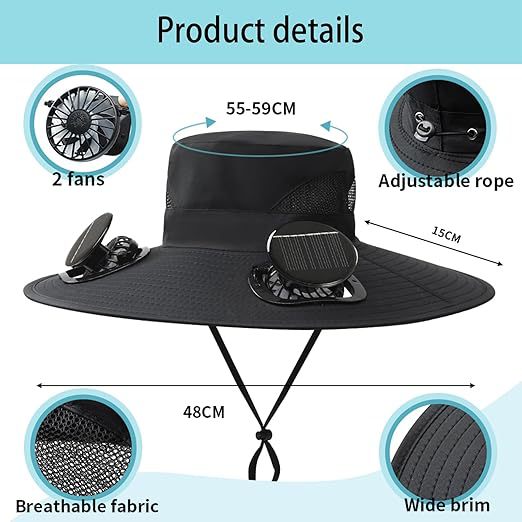 Skanto Outdoor Sun Hat with Wide Brim, Integrated Ventilation, UV Protection, and Chin Strap Skanto
