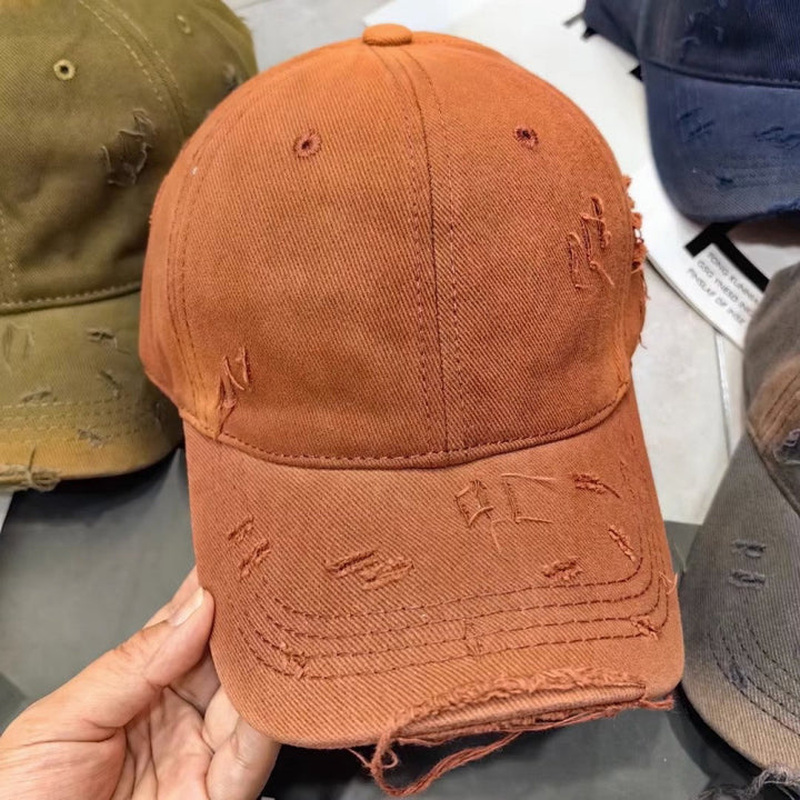 Herre Slitt Denim Baseball Caps Skanto