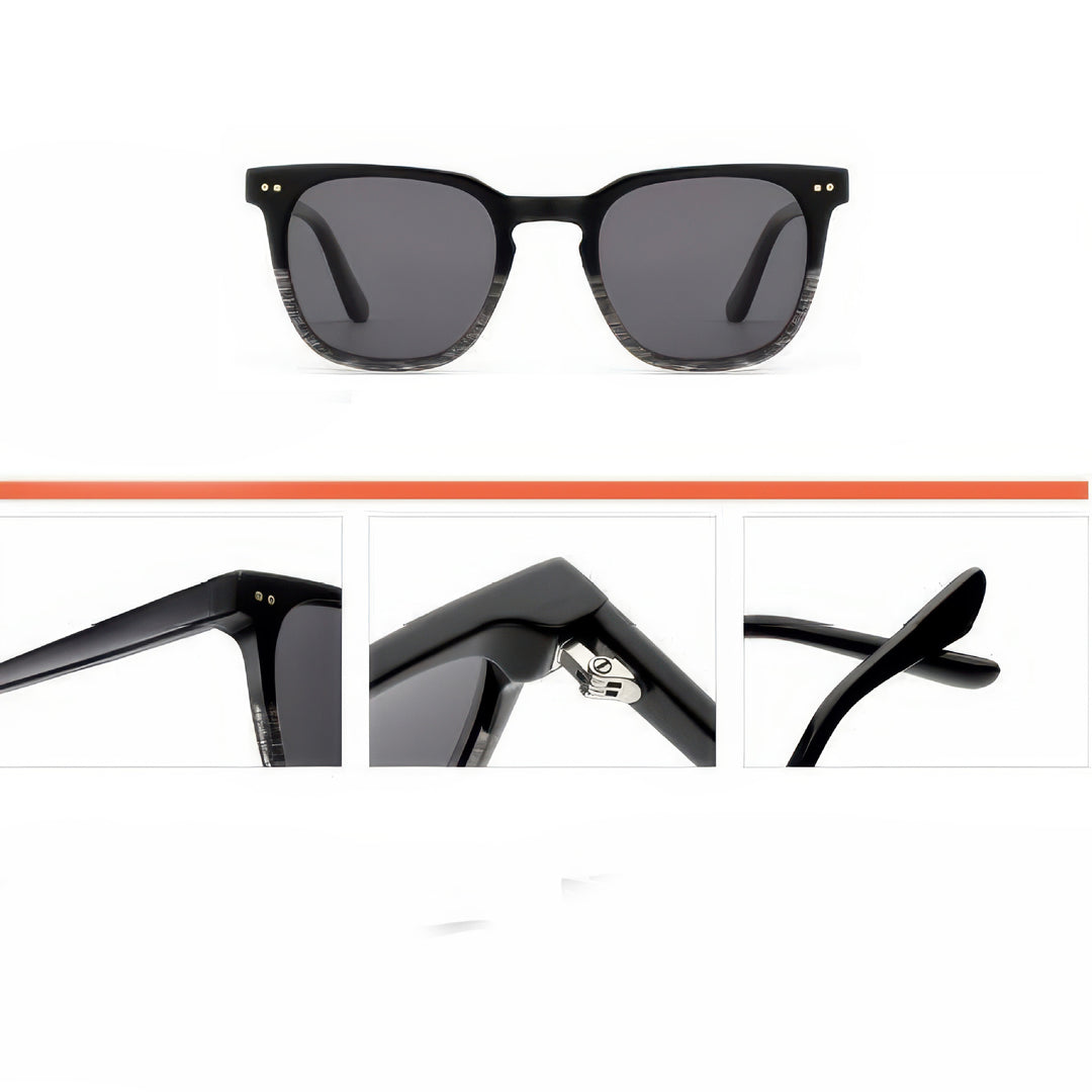 Dame solbrille i moderne, elegante design med høykvalitets plastikkinnramme Skanto