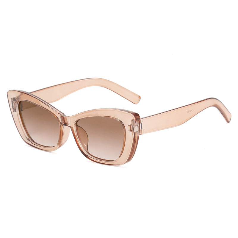 Damer Cat-Eye solbriller med stilige elementer Skanto