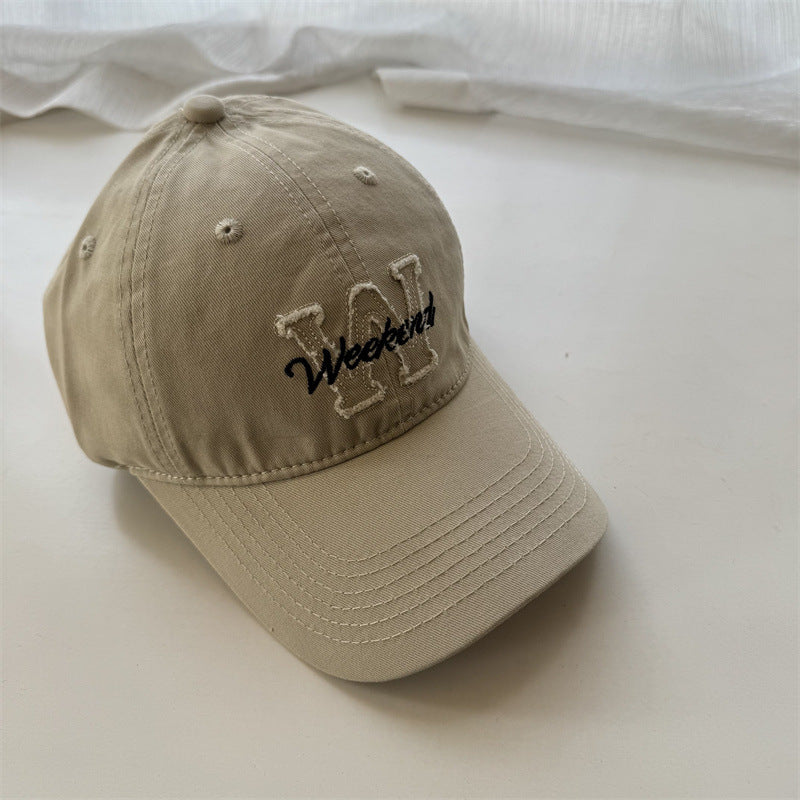 Kvinnenes Casual Brodert Bomull Cap Skanto