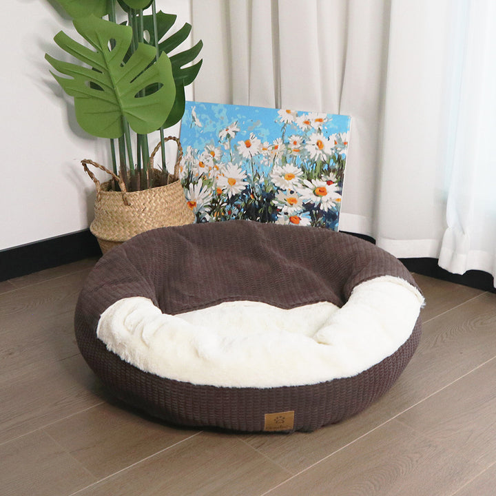 Luksuriøs Sirkulær Plush hundereir