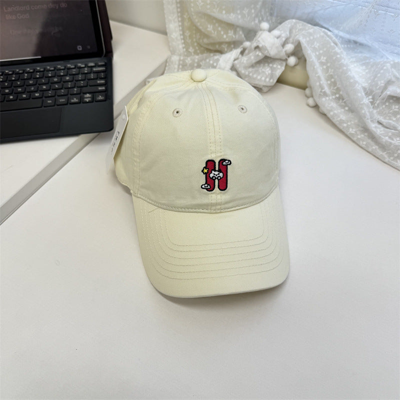 Kvinne Casual Brodert Baseball Caps Skanto