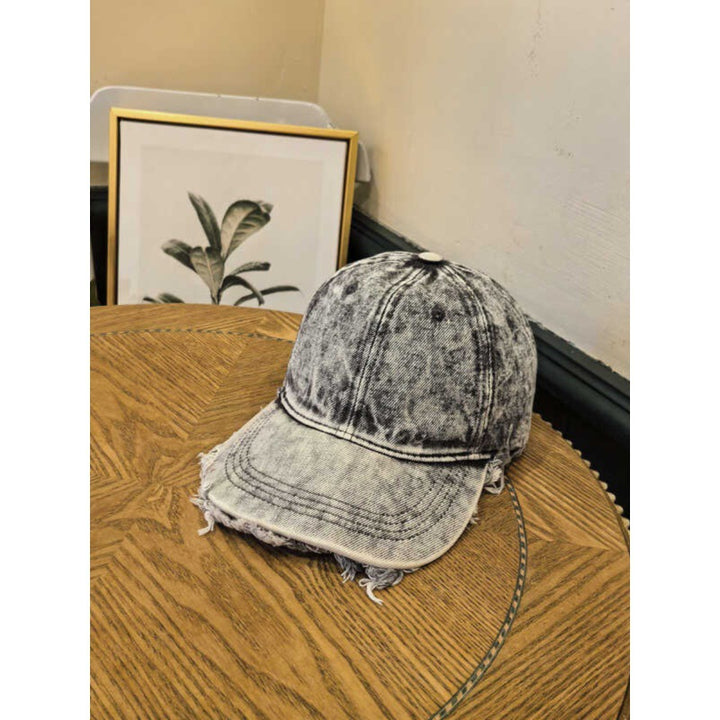 Herre Slitt Denim Baseball Cap Skanto 1784270742