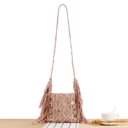 Handbag with artistic macrame design Skanto 1784182970