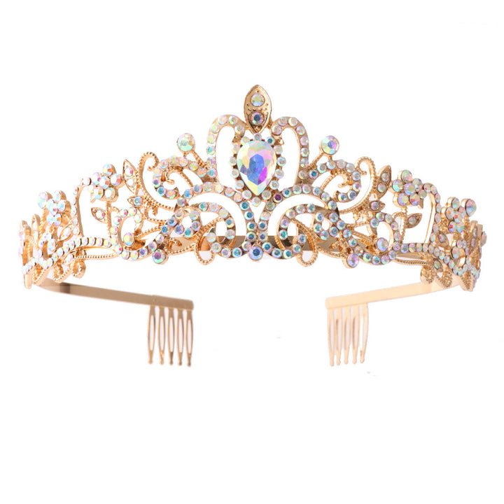 Damer Glitrende Krystall-Tiara med filigran design Skanto