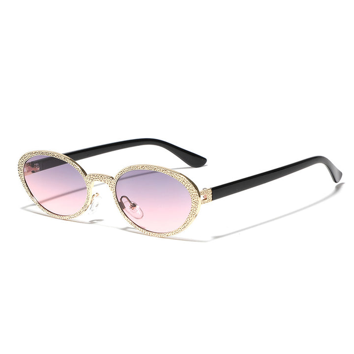 Dame Glamourøs solbrille med glitrende rammedekorasjon Skanto