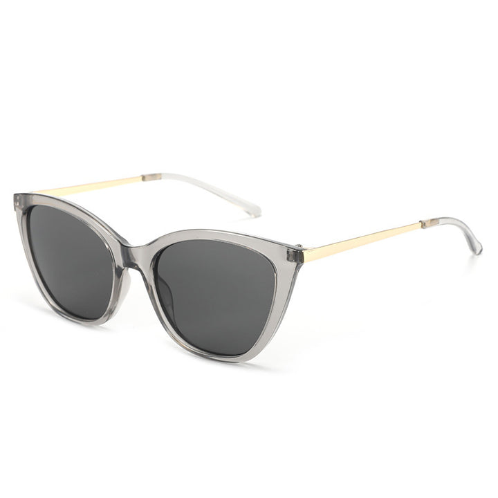 Dame elegant Cat-Eye solbrille med høy kvalitet ramme og UV-beskyttelse Skanto