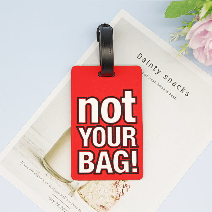 Unisex Bagasjelapp med humoristisk design Skanto