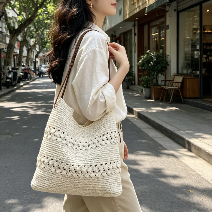 Håndkniplet Shopper Bag Skanto