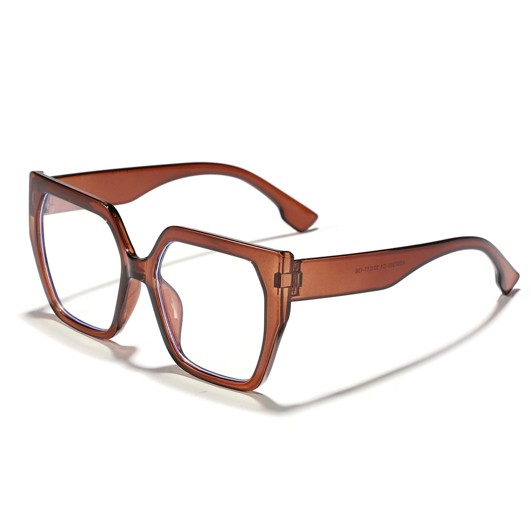 Dame oversized kvadratisk solbrille med enestående komfort og moderne design Skanto