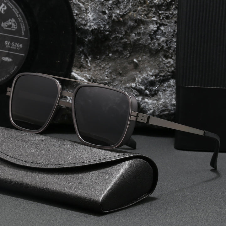 Herre premium solbrille i moderne kvadratisk design Skanto