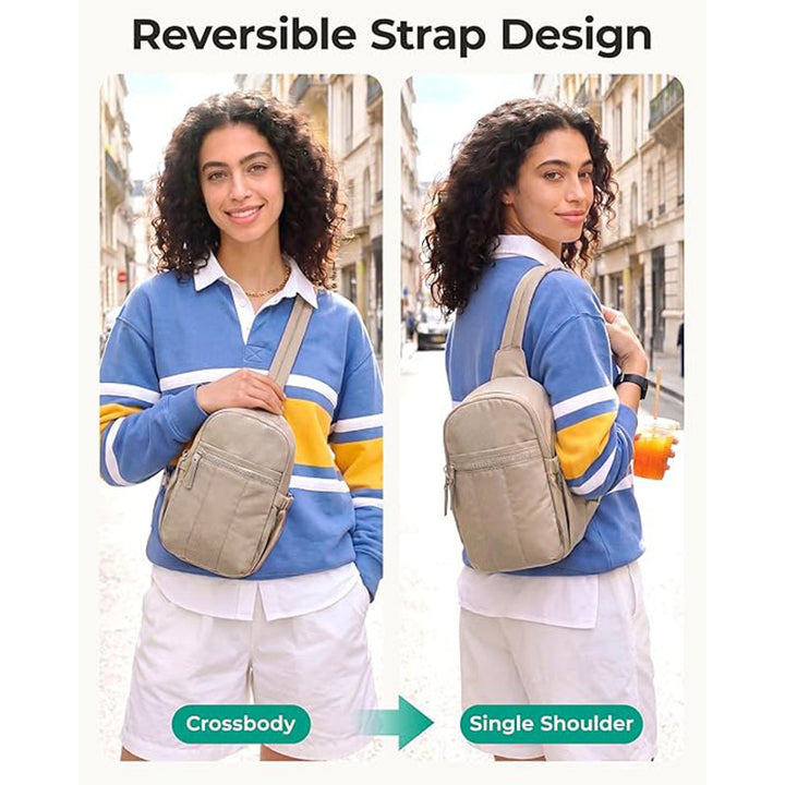 Kompakt Crossbody Veske med Flere Rom Skanto