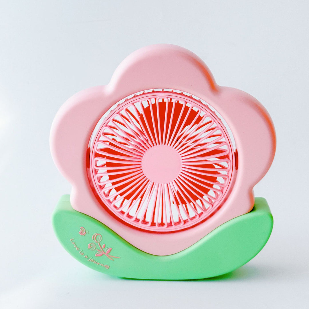 Unisex Bærbar Mini-Vifte i Blomsterdesign Skanto