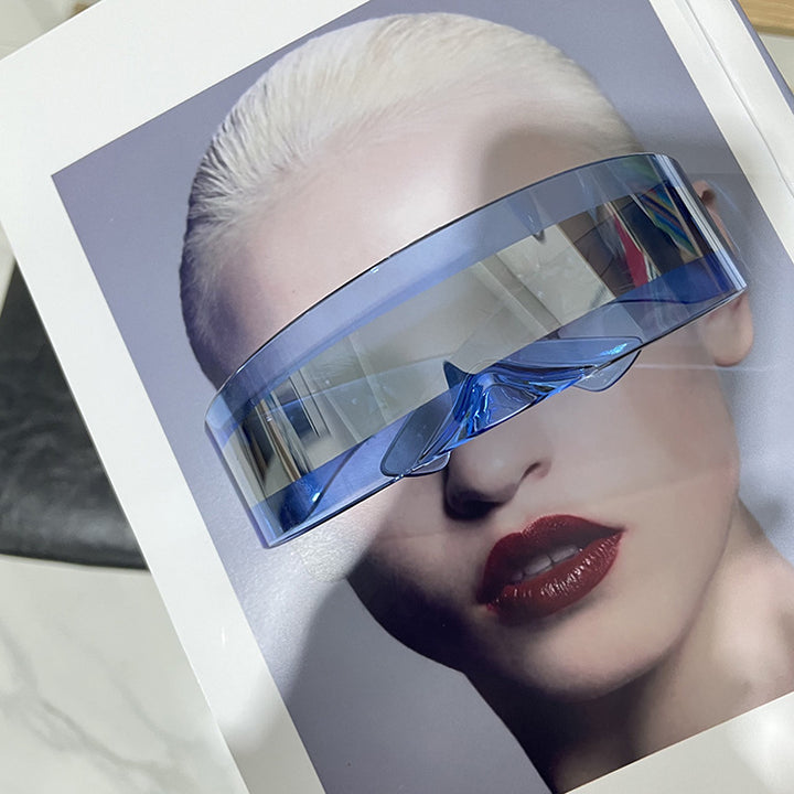 Damer futuristisk visir-lignende solbrille Skanto