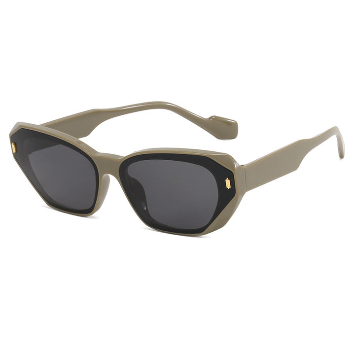 Dame futuristisk diamant-solbrille Skanto