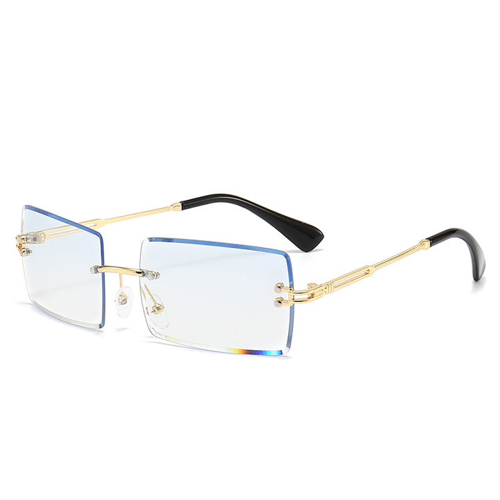 Dame moteriktig rektangulær solbrille med gradientlinser Skanto