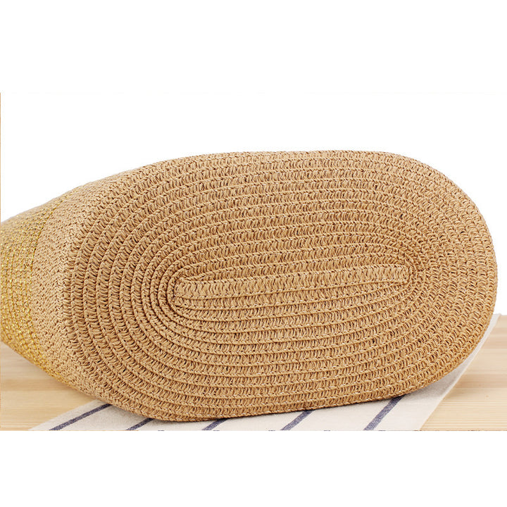 Straw Bag in Modern Stripe Design Skanto