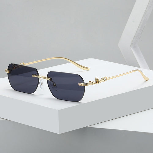 Damer elegant halvmellomrammebrille med dekorative detaljer Skanto