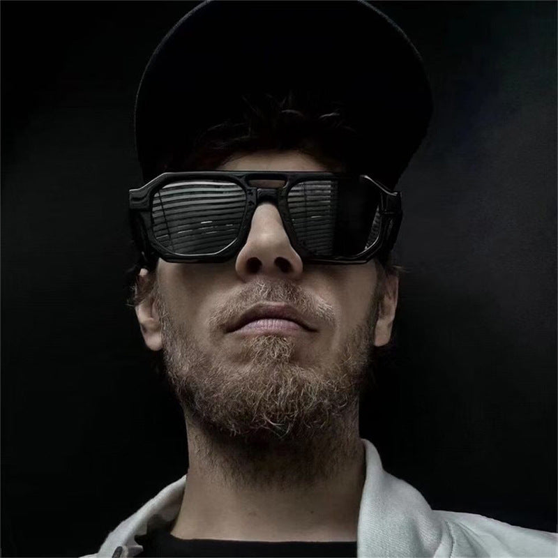 Dame eksklusiv polygonal solbrille med luksuriøst skjoldpadde-mønster Skanto