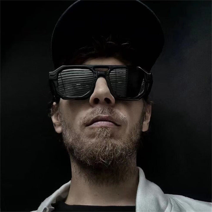 Dame eksklusiv polygonal solbrille med luksuriøst skjoldpadde-mønster Skanto
