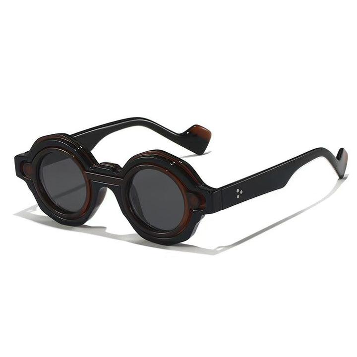 Damer moterik solbrille med unikt runddesign Skanto