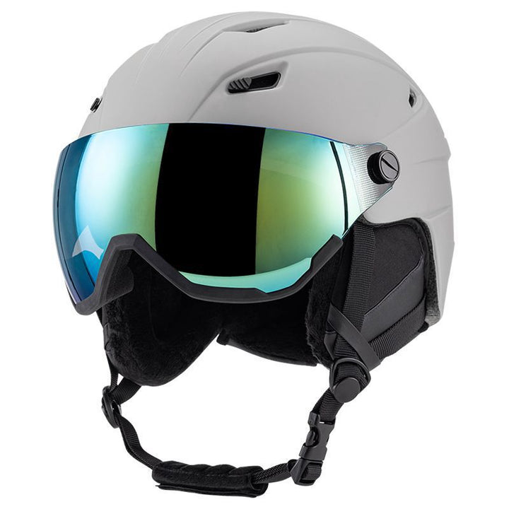 Snø sports hjelm med integrert visir Skanto