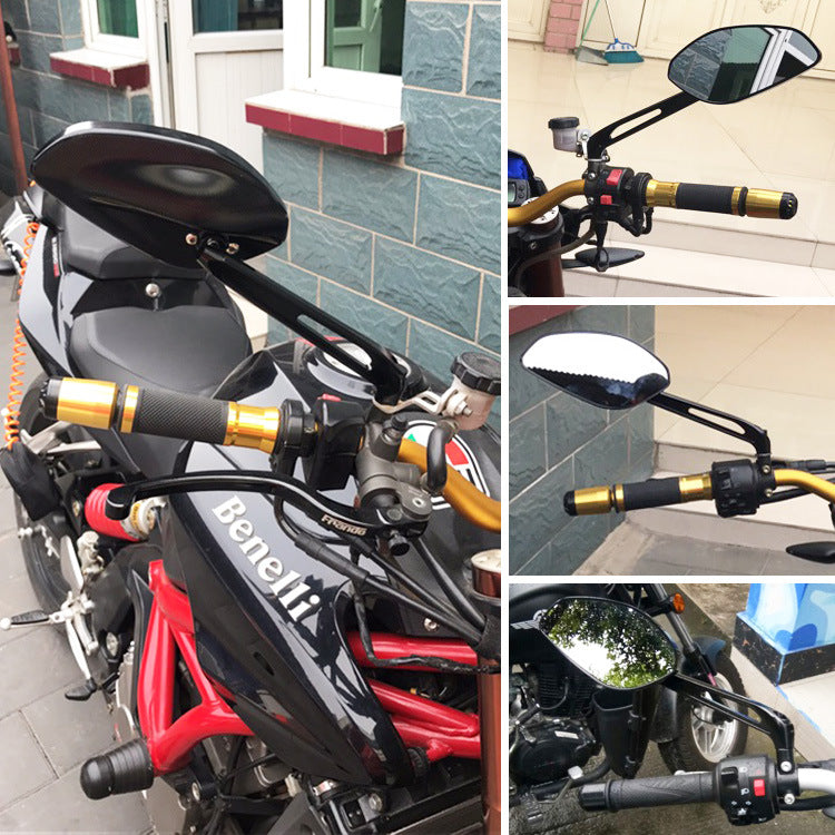 Høyoppløselige motorsykkelbakspiegel Skanto