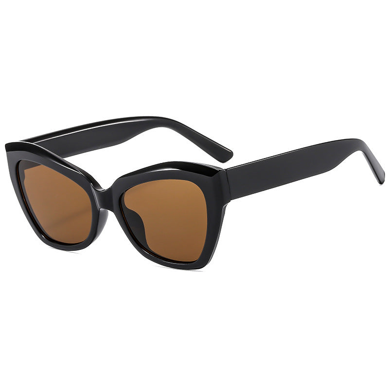 Dame Cat-Eye solbrille med eksklusiv skjoldpaddedesign Skanto