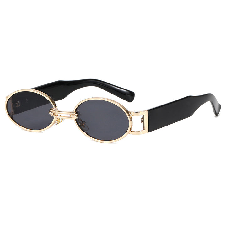 Dame moteriktig solbrille i oval design Skanto