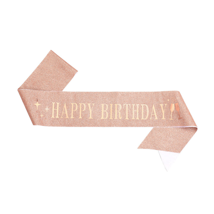 Damer Glitrende Hårbånd med "Happy Birthday"-påskrift Skanto