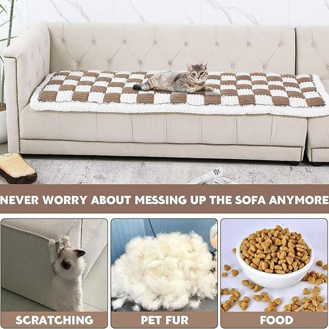 Luksuriøs quiltet hundesofa beskyttelse   Hundeseng