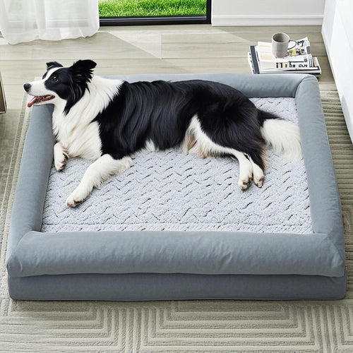Orthopedisk polstret lounge hundeseng