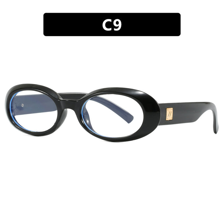 Dame eksklusiv solbrille i elegant ovalt design Skanto