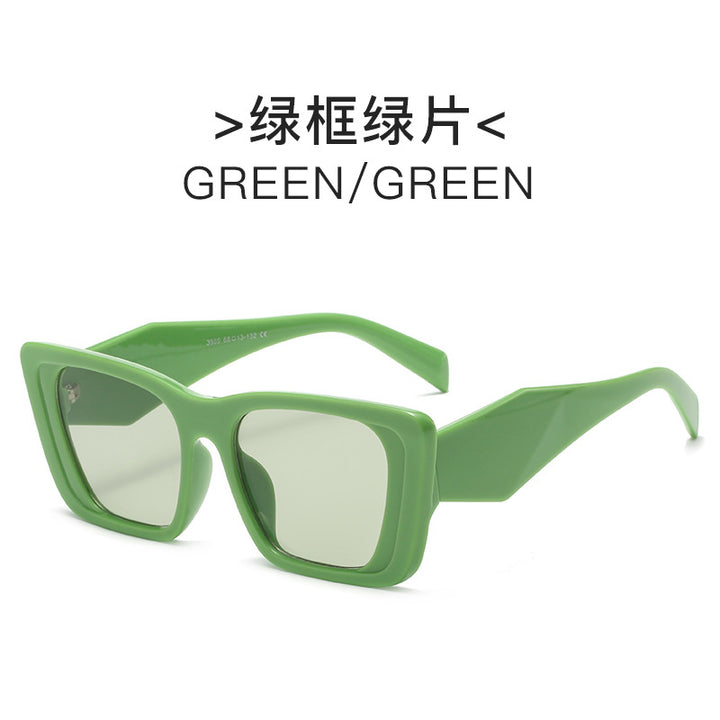 Dame geometrisk oversized solbrille Skanto