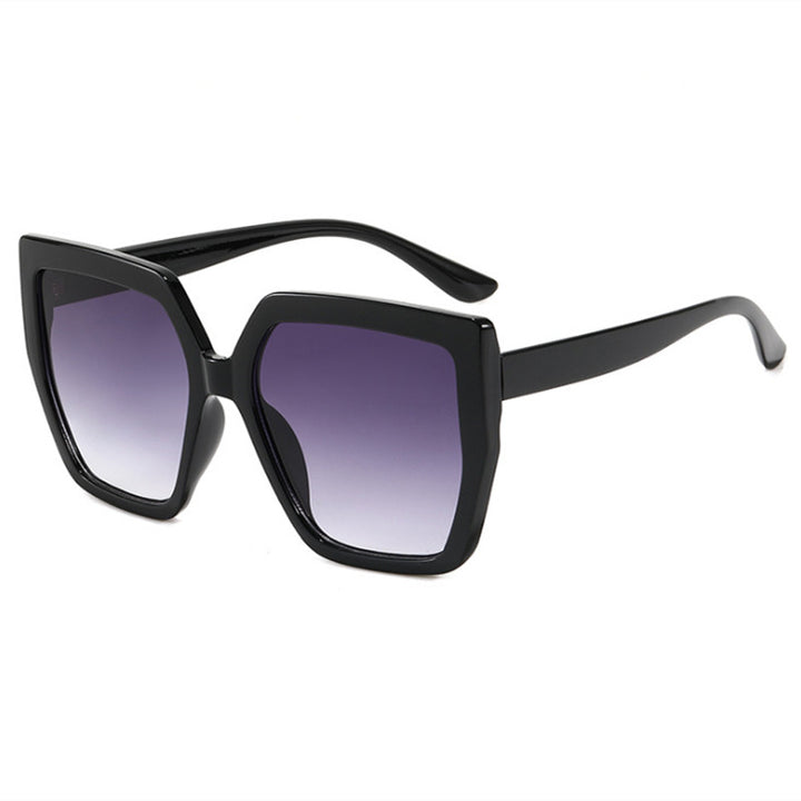 Damen elegant oversized solbrille med luksuriøs ramme Skanto