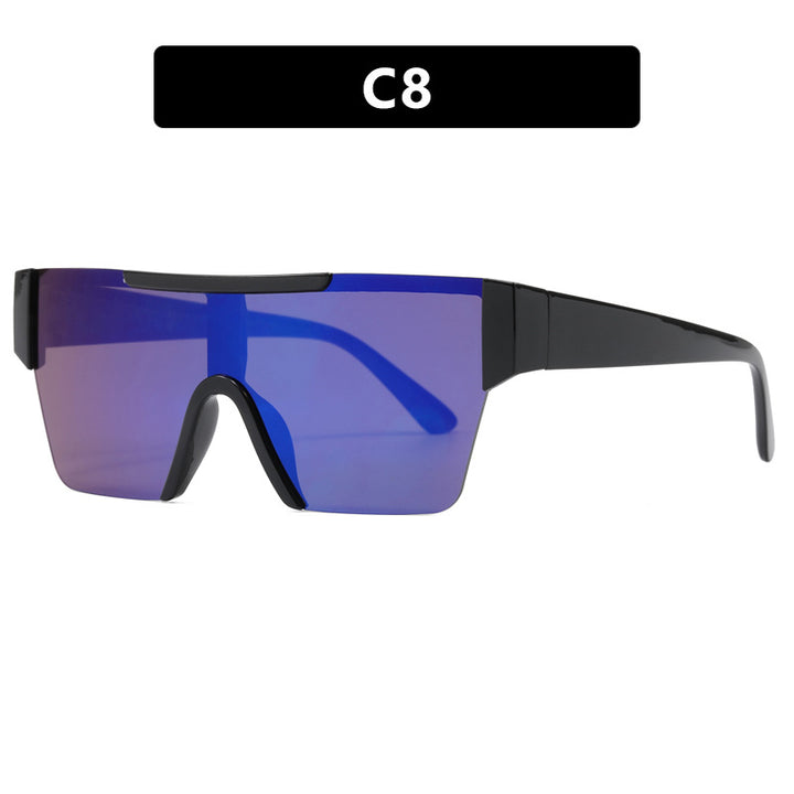 Dame futuristisk sportssolbrille med UV-beskyttelse og bred glassflate Skanto