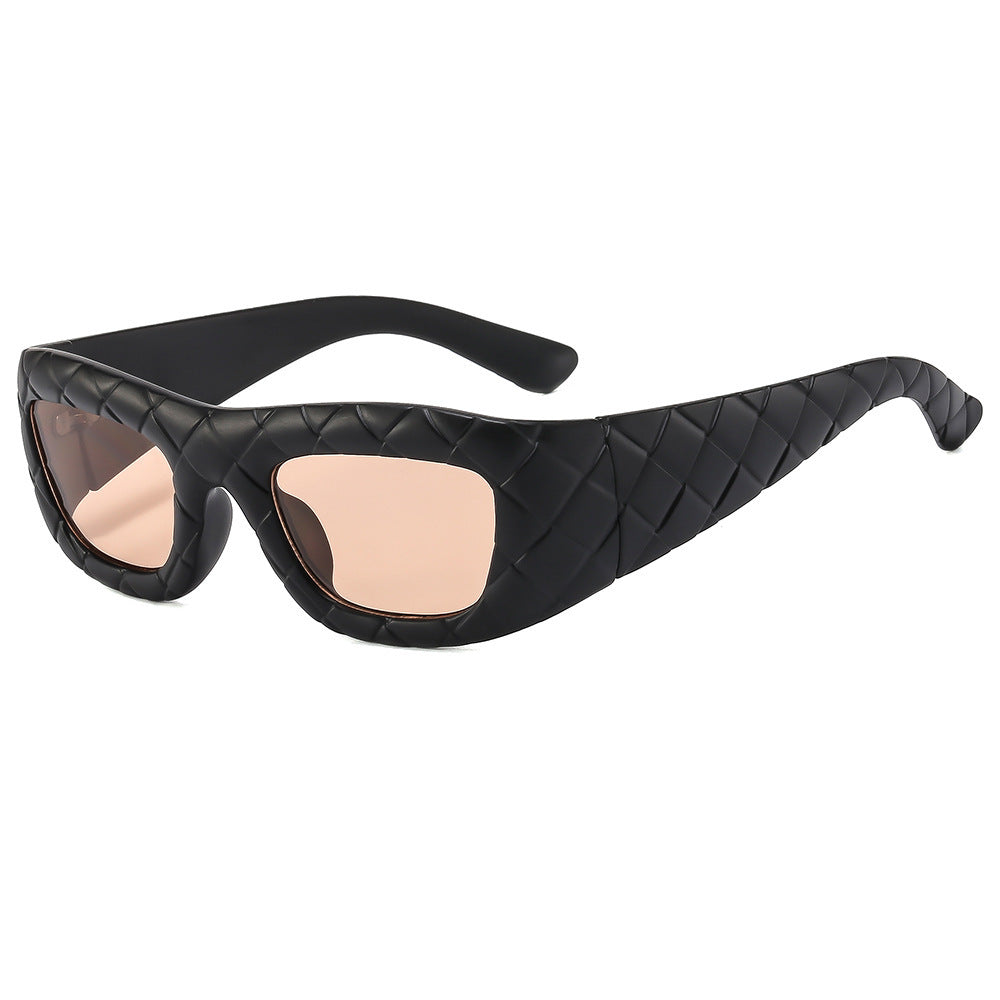 Dame ekstravagant solbrille med strukturert ramme Skanto