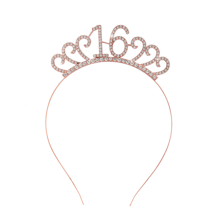 Dame Krystalltiara med personlig designet tallmotiv Skanto
