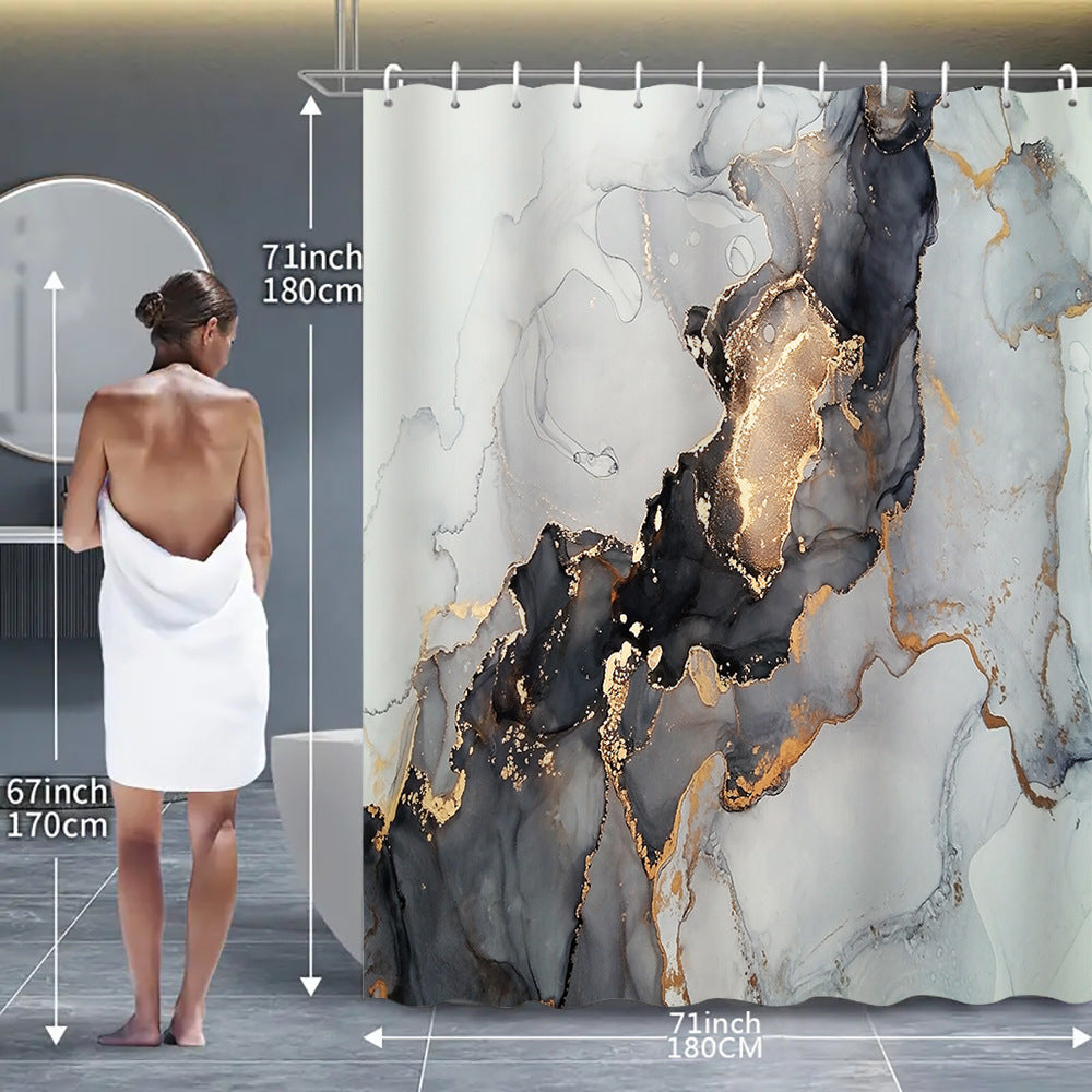 Kunstnerisk Marmor Design Dusjforheng Skanto