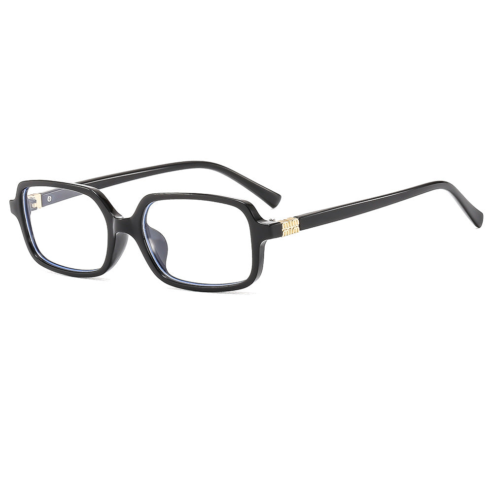 Dame moteriktig solbrille med elegant plastramme og originalt design Skanto