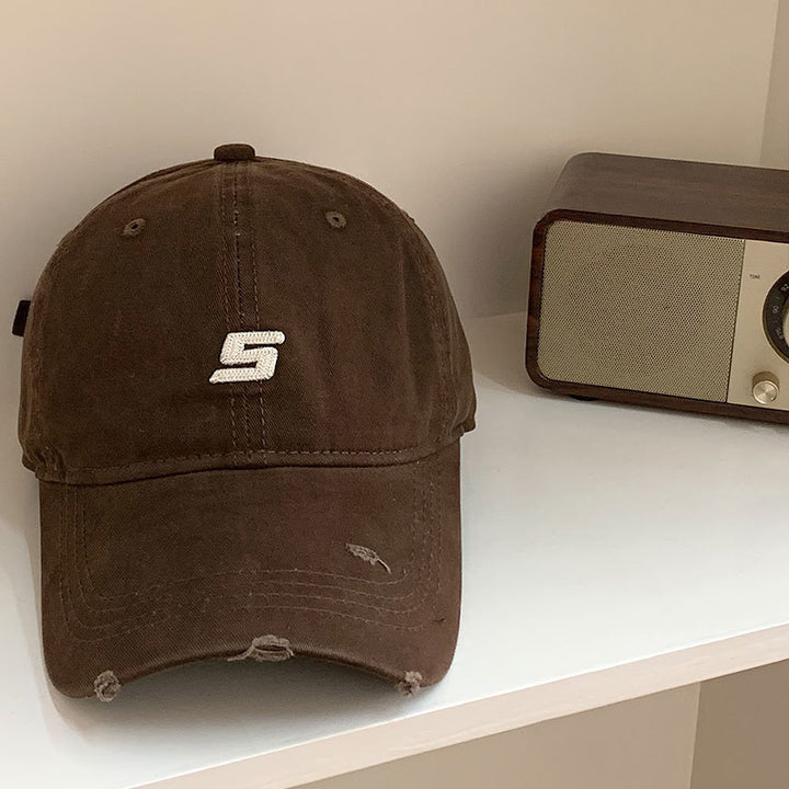 Herre Slitt Bomull Justerbar Baseball Cap Skanto