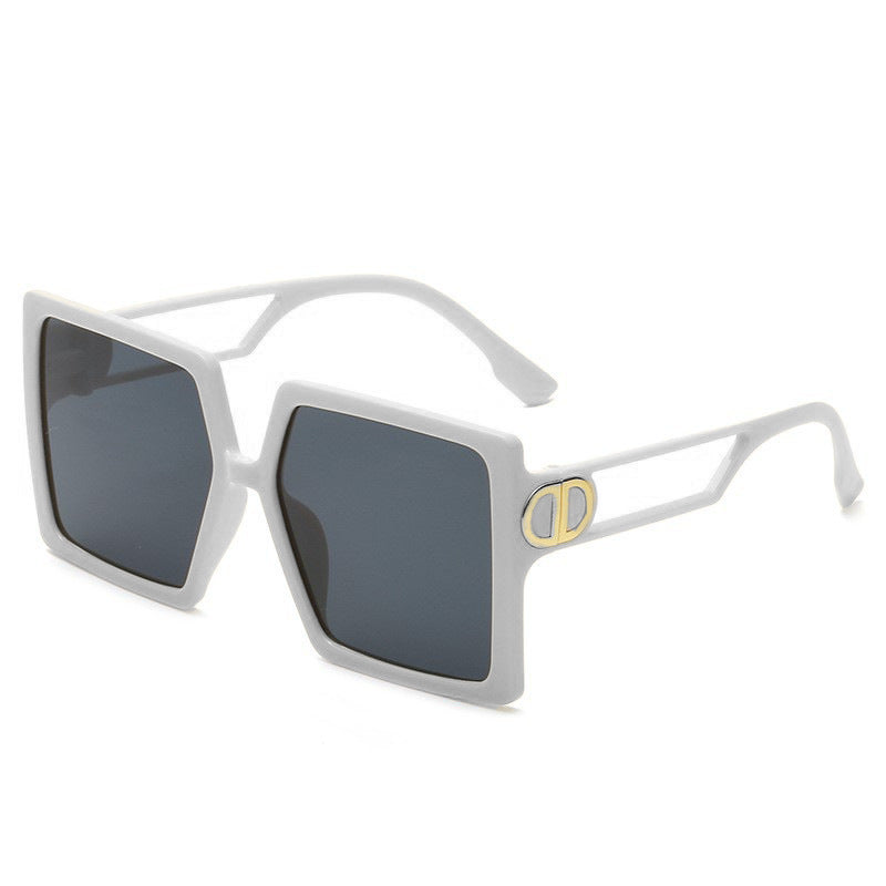 Damer Elegant Oversized-solbrille med geometrisk ramme og polariserte linser Skanto