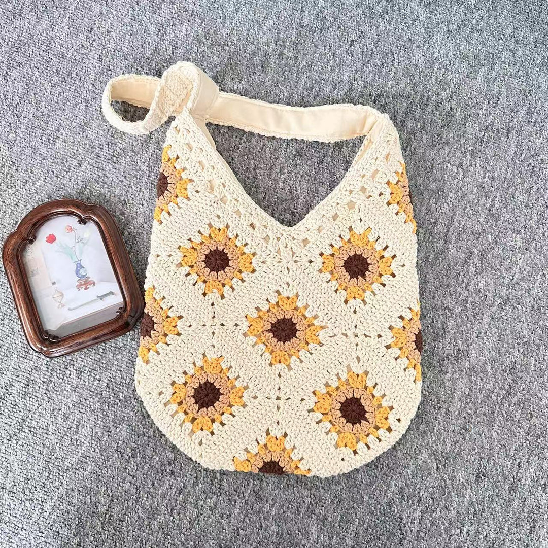 Moderne heklet skulderveske Skanto